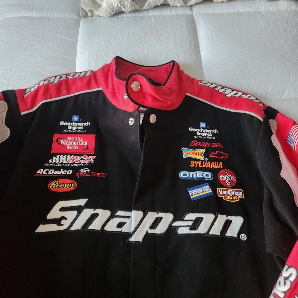 Snap Man Racing Jacket - Black and Red - Picture 6 of 6